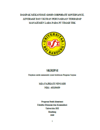 Dampak Mekanisme Good Corporate Governance, Leverage dan Ukuran Perusahaan Terhadap Manajemen Laba pada PT Timah Tbk