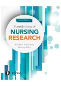 Foundations  of Nursing  Research