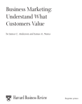 Understanding What Customers Value