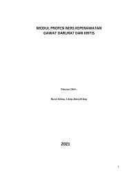 MODUL PROFESI NERS KEPERAWATAN  GAWAT DARURAT DAN KRITIS