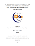 OPTIMALISASI STRATEGI PEMASARAN UNTUK
MENINGKATKAN PENJUALAN PRODUK MICE
PADA MASA PANDEMI COVID-19 DI HOTEL 
ASTON PASTEUR