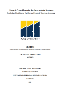 Pengaruh Promosi Penjualan dan Harga terhadap Keputusan 
Pembelian Tiket Kereta Api Harina Eksekutif Bandung-Semarang