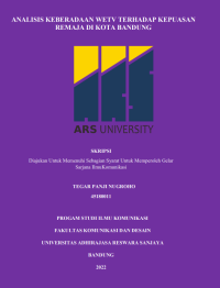 ANALISIS KEBERADAAN WETV TERHADAP KEPUASAN 
REMAJA DI KOTA BANDUNG