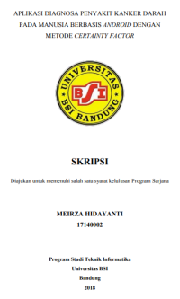 Aplikasi Diagnosa Penyakit Kanker Darah Pada Manusia Berbasis Andorid Dengan Metode Certainty Factor