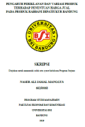 PENGARUH PERIKLANAN DAN VARIASI PRODUK TERHADAP PENENTUAN HARGA JUAL PADA PRODUK RABBANI DIPATIUKUR BANDUNG