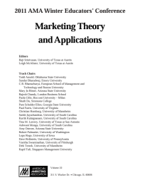 Marketing Theory and Applications