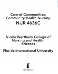 Care of Communities: Community Health Nursing