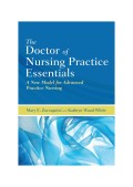 The Doctor Of Nursing Practice Essentials