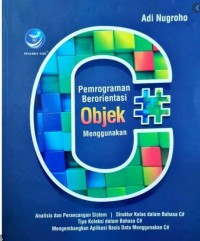 Pemrograman Berorientasi Objek Menggunakan C#