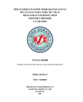 PERAN KERJA WAITER TERHADAP KUALITAS 
PELAYANAN PADA PARC DE VILLE
RESTAURANT DI HOTEL BEST 
WESTERN PREMIER 
LA GRANDE