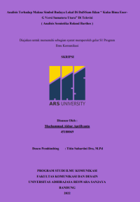 Analisis Terhadap Makna Simbol Budaya Lokal Di DalSSam Iklan “ Kuku Bima EnerG Versi Sumatera Utara” Di Televisi
( Analisis Semiotika Roland Barthes )