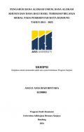 PENGARUH DANA ALOKASI UMUM, DANA ALOKASI 
KHUSUS DAN DANA BAGI HASIL TERHADAP BELANJA  
MODAL PADA PEMERINTAH KOTA BANDUNG  
TAHUN 2013 – 2023