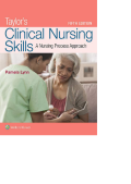 Taylor’s Clinical Nursing Skills A Nursing Process Approach