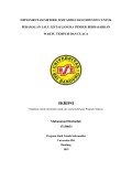 IMPLEMENTASI METODE TIME SERIES DECOMPOSTION UNTUK PERAMALAN LALU LINTAS JANGKA PENDEK BERDASARKAN WAKTU TEMPUH DAN CUACA