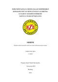 IMPLEMENTASI DATA MINING DALAM MEMPREDIKSI KEBAKARAN HUTAN MENGGUNAKAN ALGORITMA K-NEAREST NEIGHBOUR BERBASIS PARTICLE SWARM OPTIMIZATION